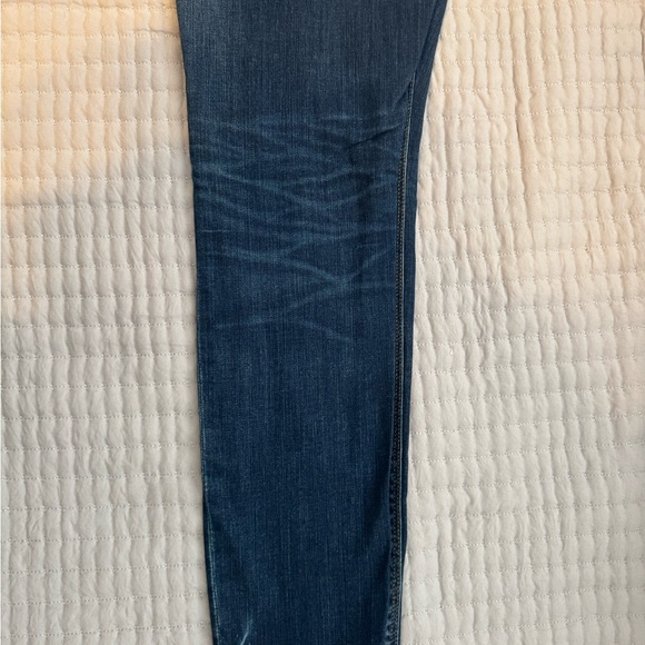 Express Mid-Rise Skinny Stretch Distressed Jeans Size 8R - Picture 6 of 9